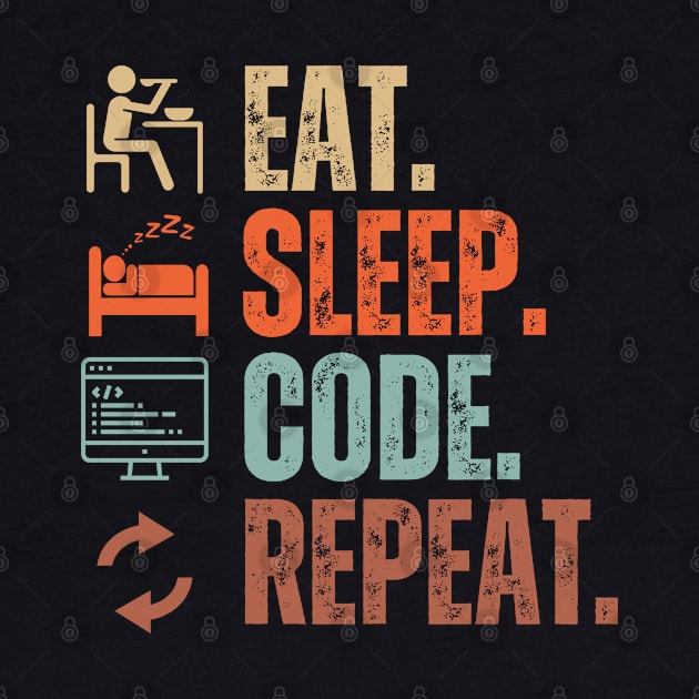 Eat Sleep Code Repeat by Daz Art & Designs